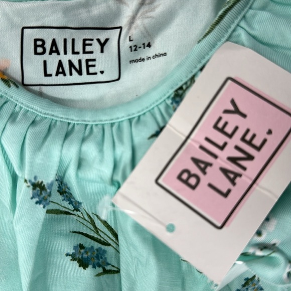 BAILEY LANE GIRLS FLORAL PRINT CASUAL DRESS SIZE L 12/14 - Picture 5 of 5